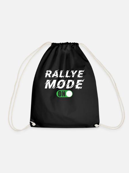 Rallye Rennsport Motorsport Rallye Modus An - Turnbeutel - Schwarz