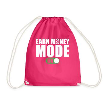 Mode Gagner de l’argent sur - Sac de sport léger - fuchsia - Devant