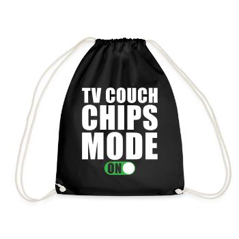Tv Couch Chips Mode Activé - Sac de sport léger - noir - Devant