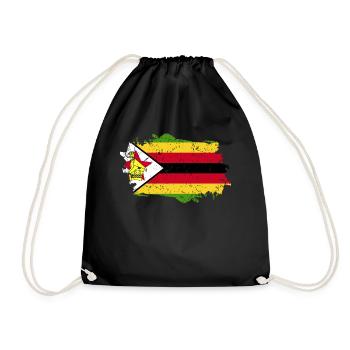 Zimbabwe Flag Grunge Zimbabwe Flag - Sac de sport léger - noir - Devant