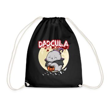 Dadcula Dracula Vampire Papa Drôle Fête d’Halloween - Sac de sport léger - noir - Devant