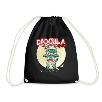 Dadcula Dracula Vampire Papa Drôle Fête d’Halloween - Sac de sport léger - noir - Devant