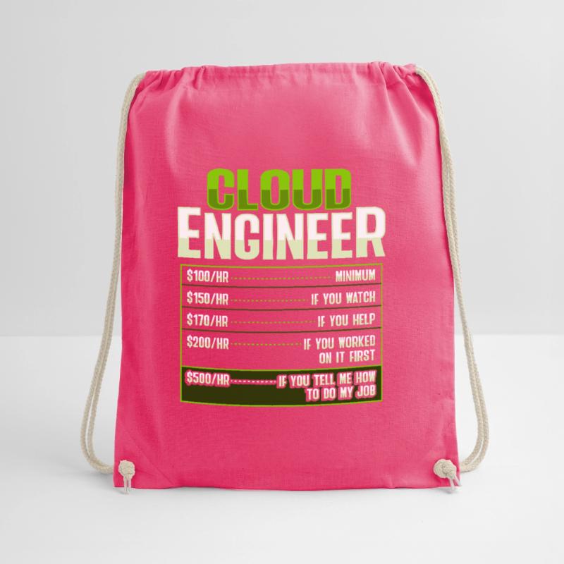 Sys Admin and Developer Cloud Devops Engineer Drawstring Bag
