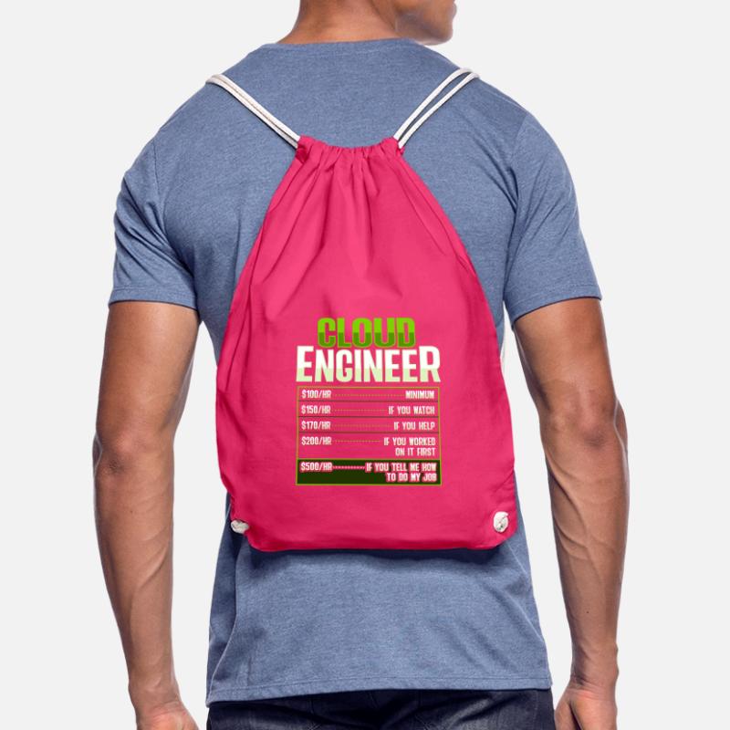 Sys Admin and Developer Cloud Devops Engineer Drawstring Bag