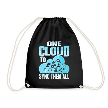 Cloud-Administrator Cloud-Devops - Turnbeutel - Schwarz - Vorne