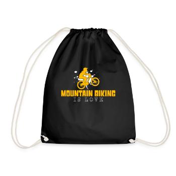 mountain biking - Turnbeutel - Schwarz - Vorne