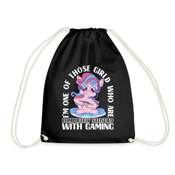 Gaming Gamer Gamblers - Drawstring Bag - black - Front