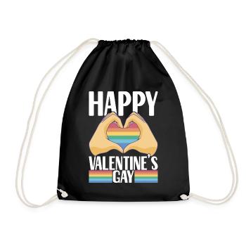 LGBTQ Gay Pride Schwul - Drawstring Bag - black - Front