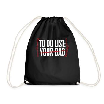 À faire Lister votre papa correspondant à la chemise de maman, - Sac de sport léger - noir - Devant