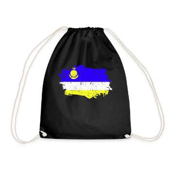 Buryatia Flag Grunge Buryatia Flag - Drawstring Bag - black - Front