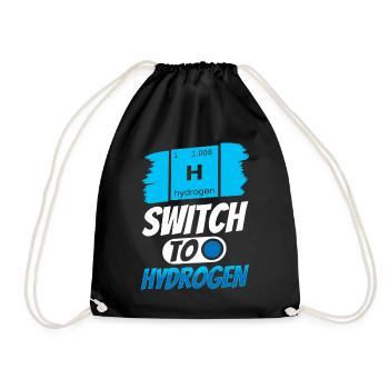Switching to Hydrogen Energy Element Hydrogen - Drawstring Bag - black - Front