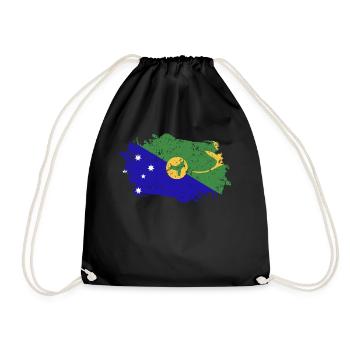 Drapeau de l’île Christmas - Sac de sport léger - noir - Devant