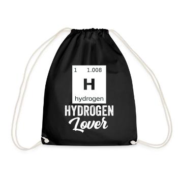 Hydrogen Lover Element Hydrogen Energy - Drawstring Bag - black - Front