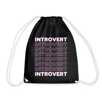 Sarcasme introverti Timide introverti - Sac de sport léger - noir - Devant