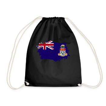 Drapeau des îles Caïmans - Sac de sport léger - noir - Devant