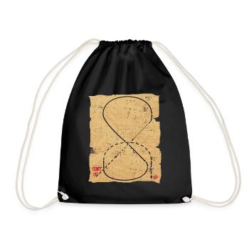 Chasse équitation anglaise cavalier cheval sport équestre - Sac de sport léger - noir - Devant