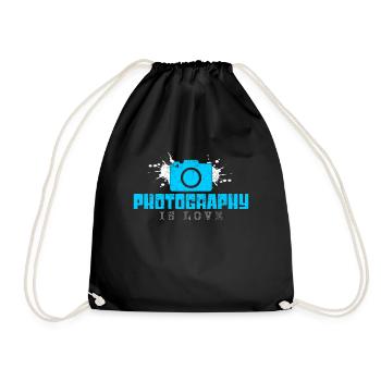 Photography - Drawstring Bag - black - Front