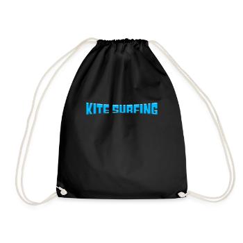 kite surfen - Turnbeutel - Schwarz - Vorne
