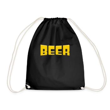 Beer - Drawstring Bag - black - Front