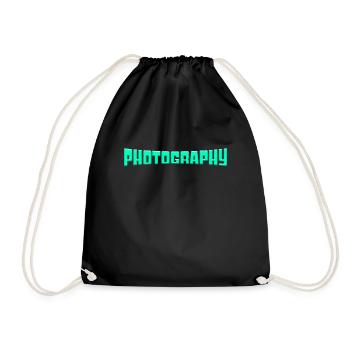 Fotografie - Turnbeutel - Schwarz - Vorne