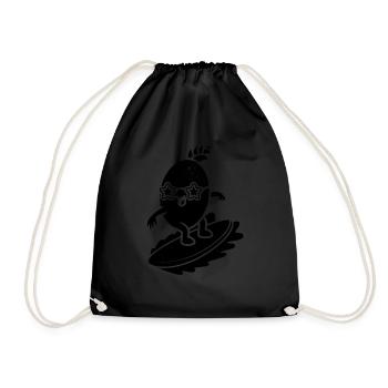 Surfing Water Surfer Lustiger Surfer Ananas Surfer - Turnbeutel - Schwarz - Vorne