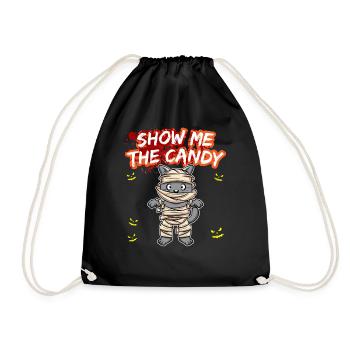 Montrez-moi le truc ou la friandise du costume d’Halloween - Sac de sport léger - noir - Devant