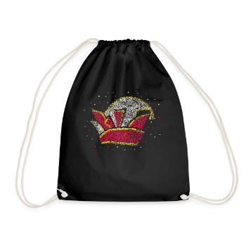 Fool's Cap Fool Prince Cologne Carnival Jeck - Drawstring Bag - black - Front