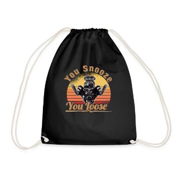 Racing Driver Racing Car Tuning Racing Motorsport - Drawstring Bag - black - Front
