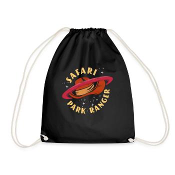 African Safari Park Ranger Guide - Drawstring Bag - black - Front