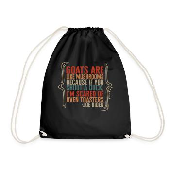 Joe Biden Shirt, President Joe Biden Humor Anti - Drawstring Bag - black - Front