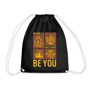Chemise Fungi, nous sommes tous faits de magie drôle - Sac de sport léger - noir - Devant