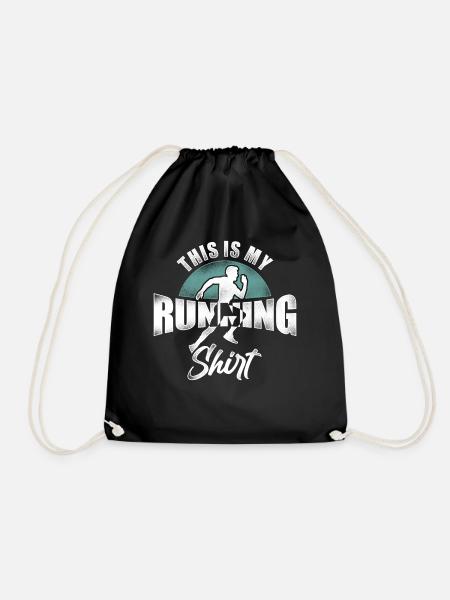 Running Runner Half Marathon - Turnbeutel - Schwarz