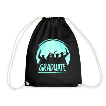 Graduate Graduate Graduate Festival - Drawstring Bag - black - Front