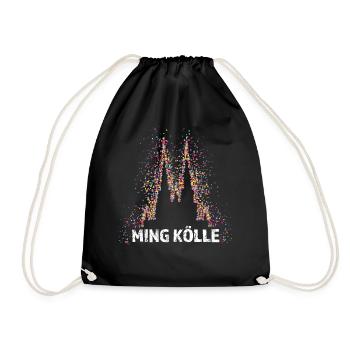 Ming Kölle Kölner Dom Köln Colonia Cologne - Turnbeutel - Schwarz - Vorne