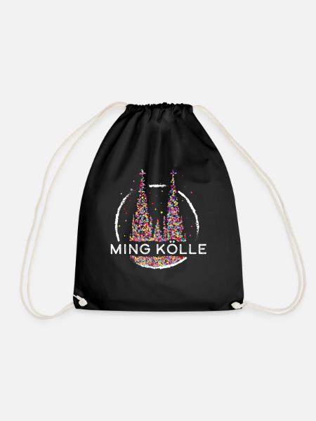 Ming Kölle Kölsch Köln Colonia Cologne Karneval - Turnbeutel - Schwarz