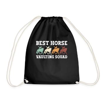Best vaulting squad - vaulting on horseback - Drawstring Bag - black - Front