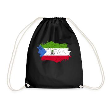 Drapeau de la Guinée équatoriale - Sac de sport léger - noir - Devant