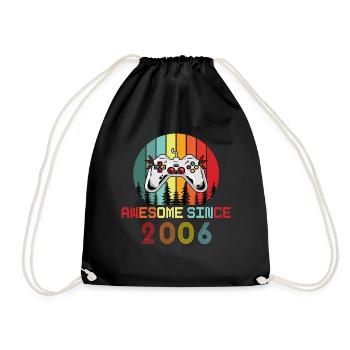 Génial depuis 2006 Anniversaire 2006 Millésime 2006 - Sac de sport léger - noir - Devant