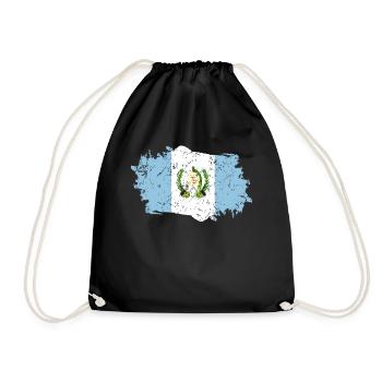 Guatemala Flag Grunge Guatemala Flag - Drawstring Bag - black - Front