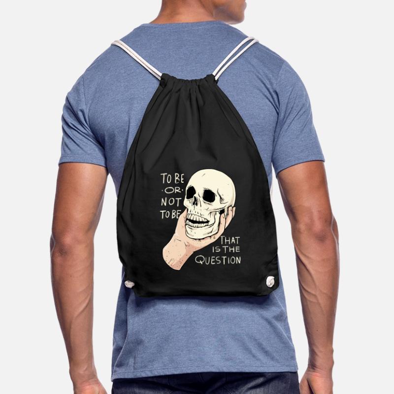 Hamlet Zitat "Sein oder Nichtsein" Design Turnbeutel