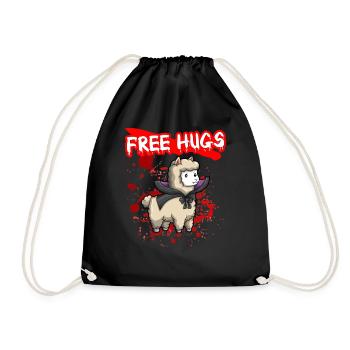 Câlins gratuits Sarcasme d’Halloween Effrayant Effrayant Costume Effrayant - Sac de sport léger - noir - Devant