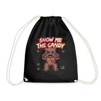 Montrez-moi le truc ou la friandise du costume d’Halloween - Sac de sport léger - noir - Devant