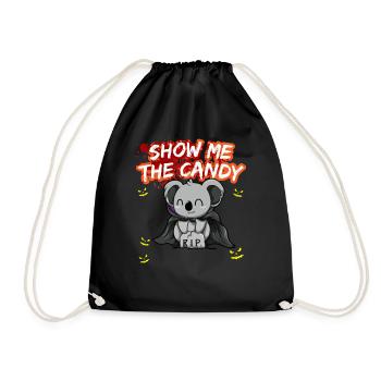 Montrez-moi le truc ou la friandise du costume d’Halloween - Sac de sport léger - noir - Devant