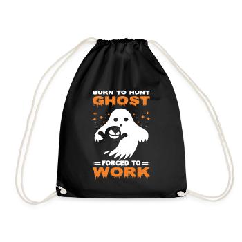 Scary halloween pumpkin witches zombie ghosts - Drawstring Bag - black - Front