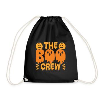 Scary halloween pumpkin witches zombie ghosts - Drawstring Bag - black - Front