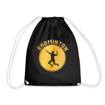 Badminton - Turnbeutel - Schwarz - Vorne