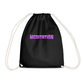 Méditation - Sac de sport léger - noir - Devant