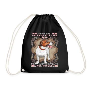 Jack Russell Terrier, Chien, Terrier mignon, Disant - Sac de sport léger - noir - Devant