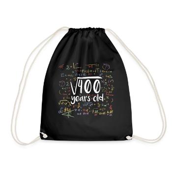 Racine carrée de 400 math nerd 20e anniversaire - Sac de sport léger - noir - Devant