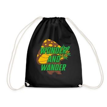 Chemise Fungi, Wonder And Wander Tee, Funny Healthy - Sac de sport léger - noir - Devant